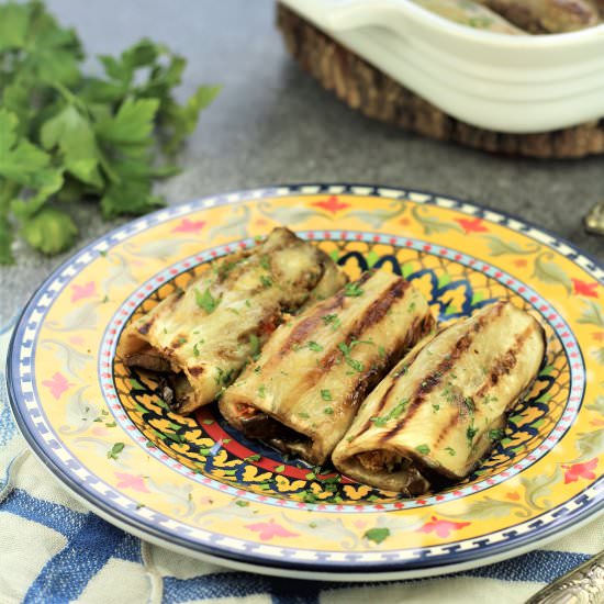 Grilled Eggplant Involtini - Recipe photo by Mangia Bedda