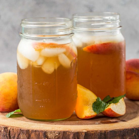 Homemade Peach Tea - Recipe photo by ValentinasCorner