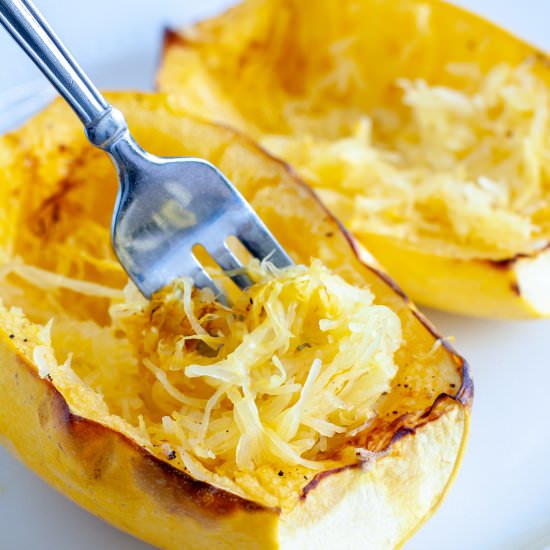 Air Fryer Spaghetti Squash - Recipe photo by foodlovinfamily