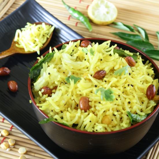 Lemon Rice Recipe| Easy Lemon Rice - Recipe photo by My Culinary Expressions