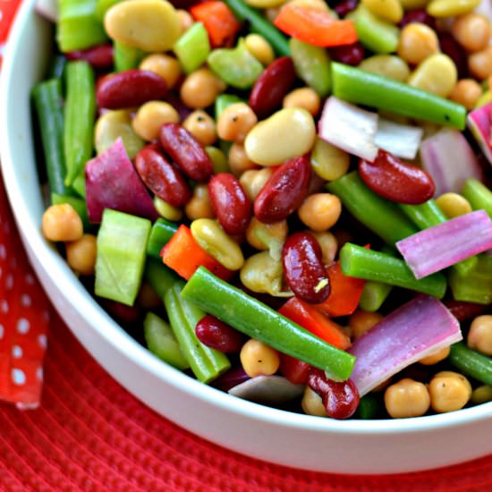 Four Bean Salad - Recipe photo by Small Town Woman