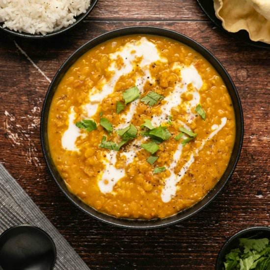 Red Lentil Dal - Recipe photo by lovingitvegan