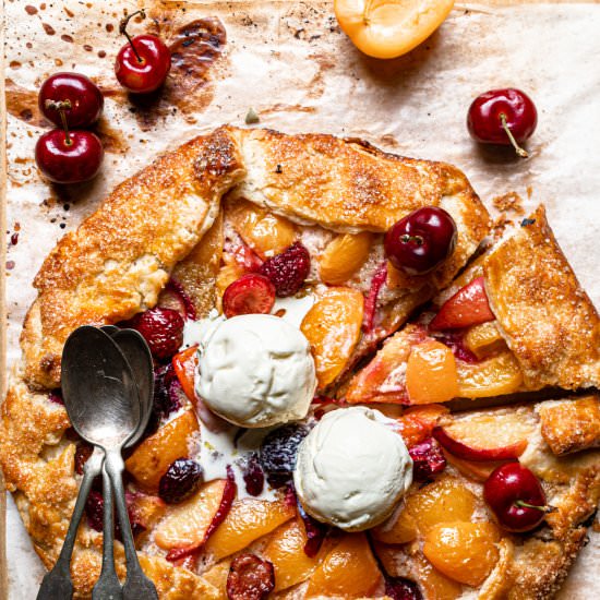 Stone Fruit Gallete - Recipe photo by OneSarcasticBaker