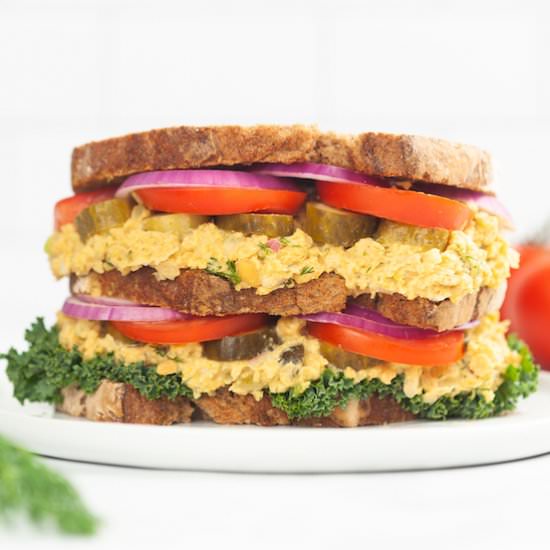 Vegan Smashed Chickpea Sandwich - Recipe photo by avocadocentric