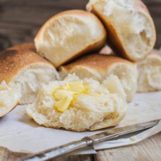 Soft Sourdough Dinner Rolls - Recipe photo by Home Grown Happiness
