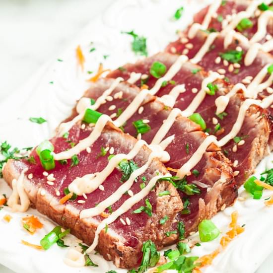 seared ahi tuna - Recipe photo by chewoutloud