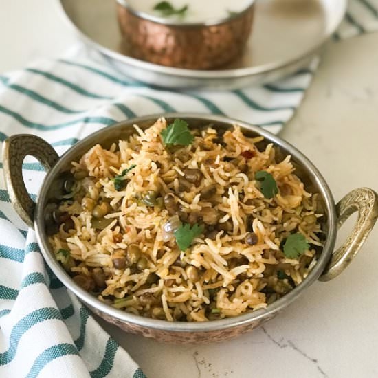 Green Moong Dal Rice – Instant Pot - Recipe photo by Simple Sumptuous Cooking