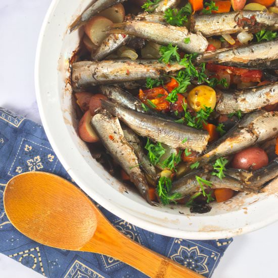 One-Pan Sardine Bake - Recipe photo by summeryule.com