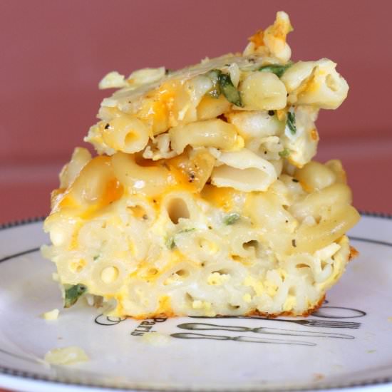 Baked Pasta Cheese Pie - Recipe photo by 5 star cookies