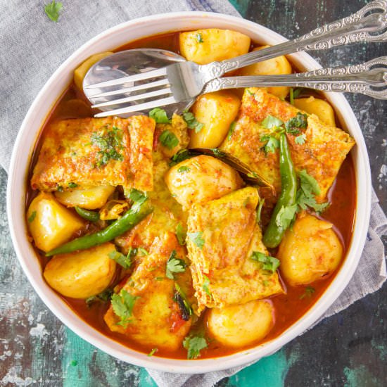 Omelette er Jhol/ Omelette Curry - Recipe photo by anindya0909