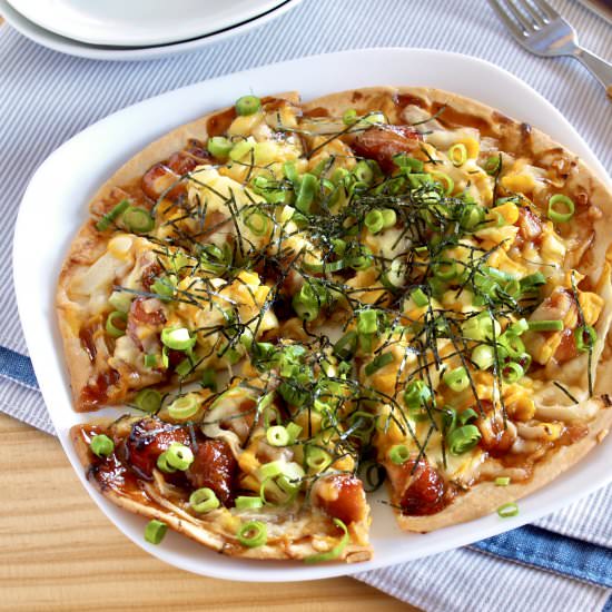 Teriyaki Chicken Pizza - Recipe photo by ochikeron