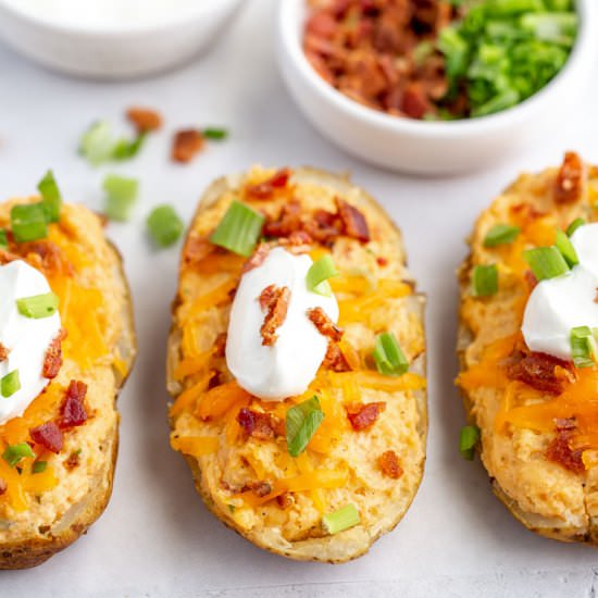 Twice Baked Potatoes - Recipe photo by thegrillingguide