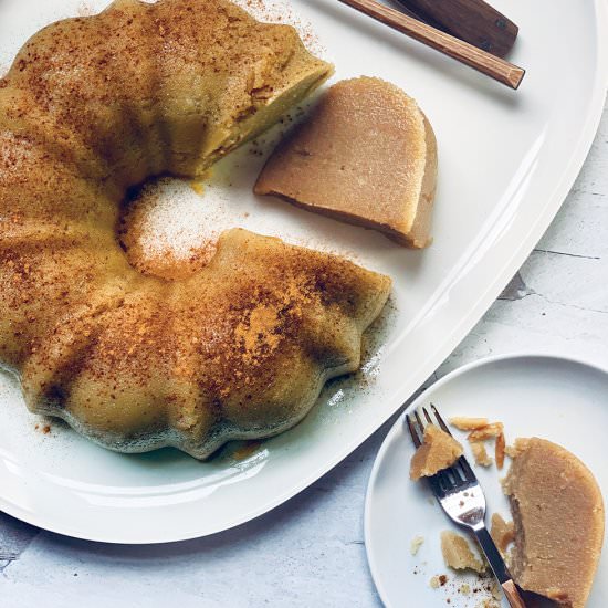 Greek Vegan Semolina Halva Cake - Recipe photo by The Greek Foodie