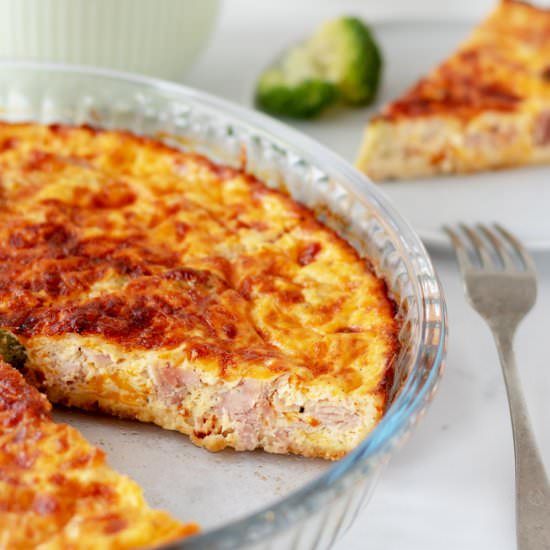 Ham and Broccoli Quiche - Recipe photo by littlebitrecipes