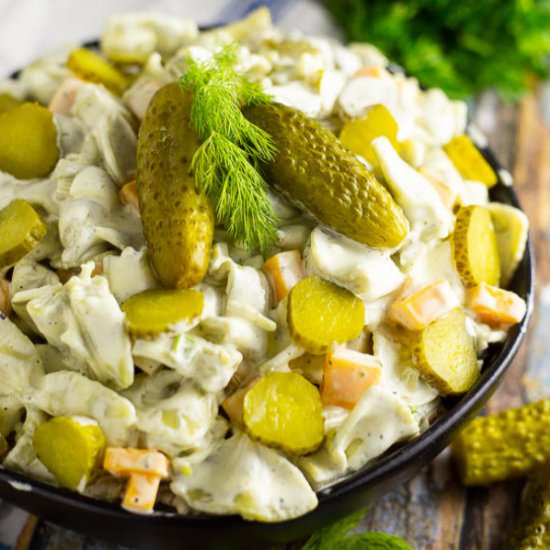 Dill Pickle Pasta Salad - Recipe photo by thegraciouswife