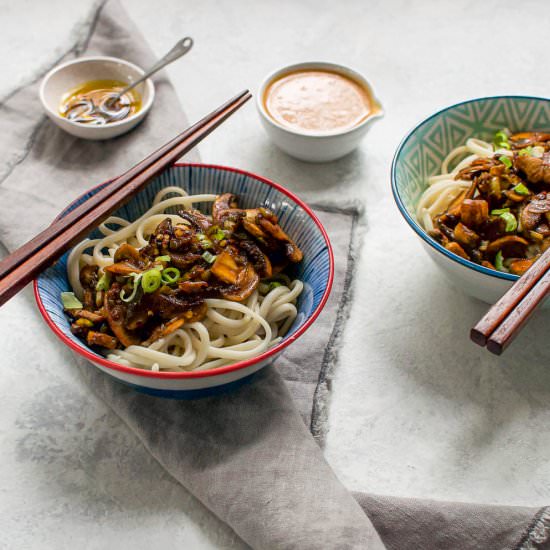 Vegan Dan Dan Noodles - Recipe photo by Mrs Jones Kitchen