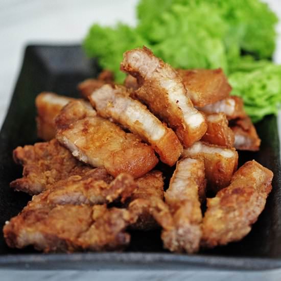 This Chinese Air-Fry Pork Belly - Recipe photo by BearNakedFood
