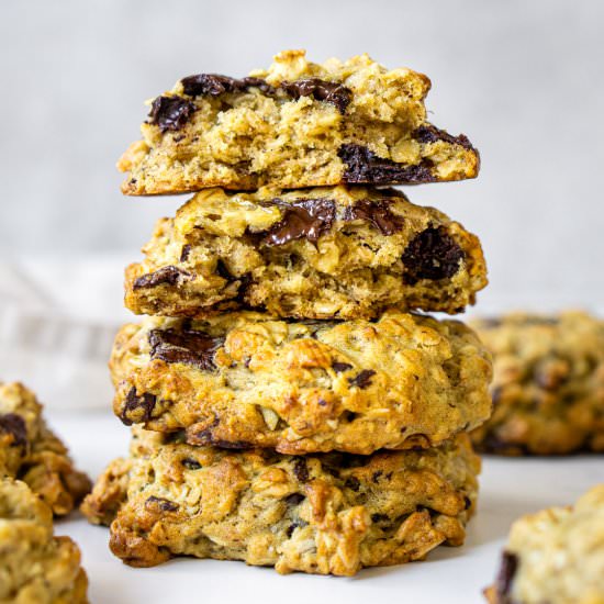 Banana Oat Chocolate Chip Cookies - Recipe photo by eightforestlane