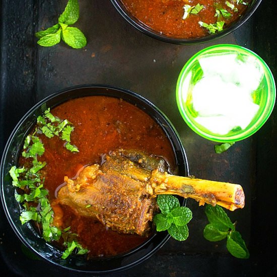 Indian Lamb Shank Curry - Recipe photo by nishkitchen