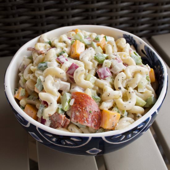 Creamy Pasta Salad - Recipe photo by Flipped-Out Food