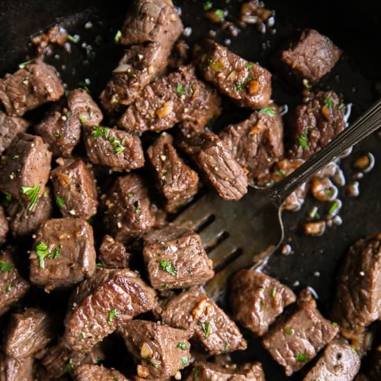 Steak Bites - Recipe photo by theforkedspoon