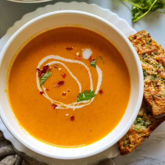 Easy Ginger Carrot Soup - Recipe photo by greenbowl2soul