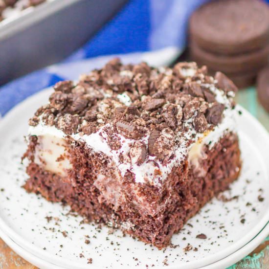 Oreo Pudding Poke Cake - Recipe photo by pumpkinnspice