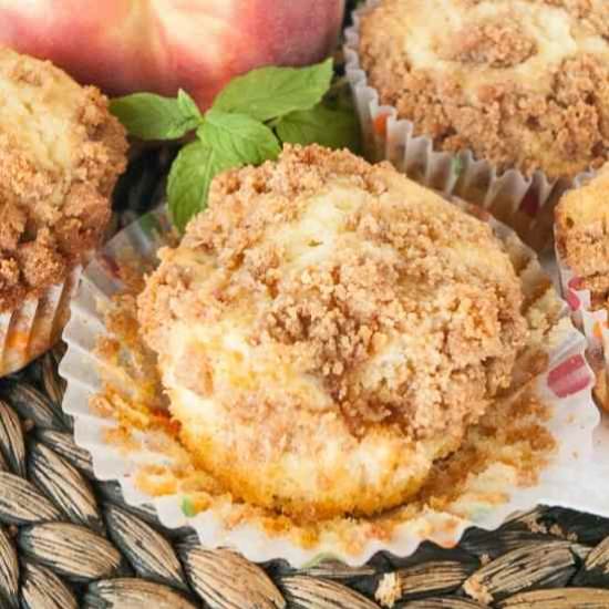 Fresh Peach Muffins - Recipe photo by Mindees Cooking Obsession