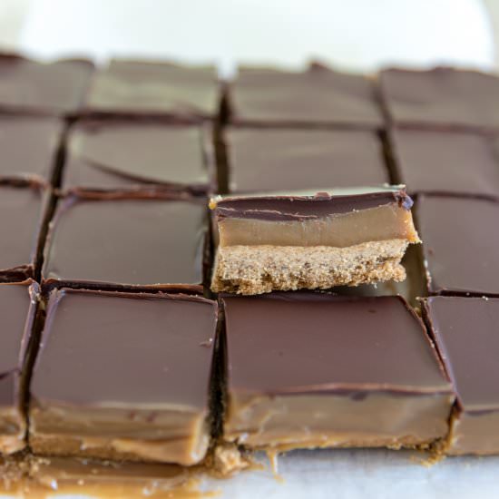 Coffee Caramel Squares - Recipe photo by Traybakes and More