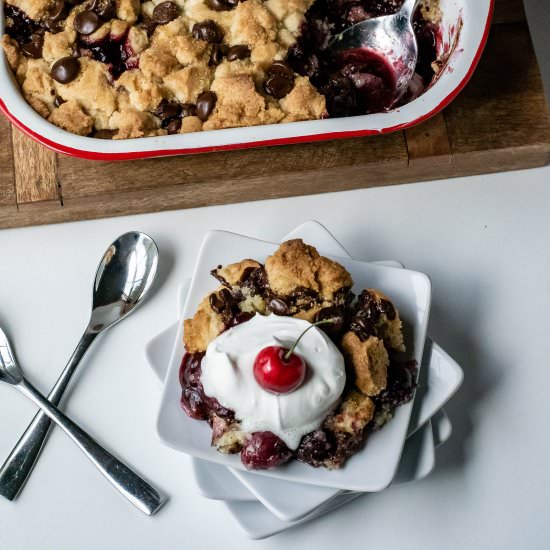 Black Forest Cherry Cobbler - Recipe photo by whattheforksfordinner