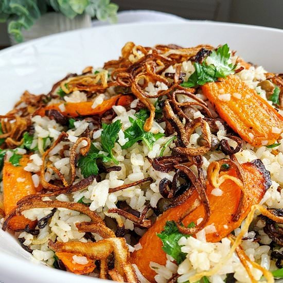 Crispy Fried Onion & Roasted Carrot - Recipe photo by Quisine Queen B