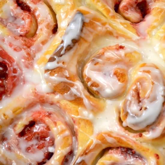 Lemon Raspberry Rolls - Recipe photo by Jennyblogs