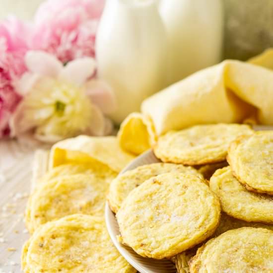 Toasted Coconut Sugar Cookies - Recipe photo by Burrata and Bubbles