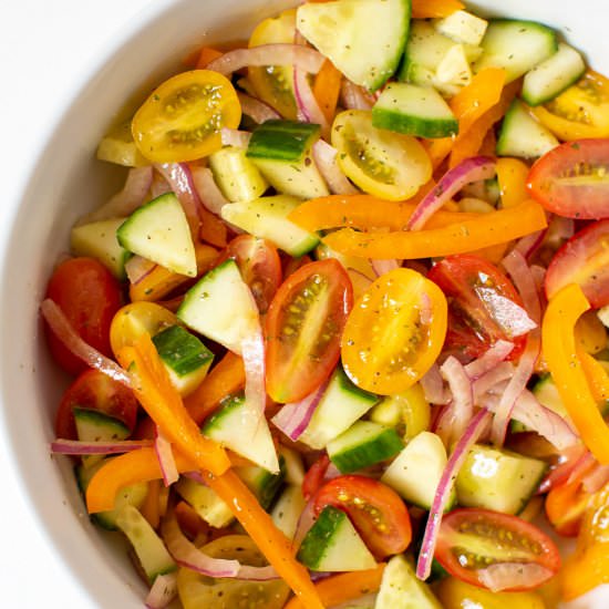 Greek Salad - Recipe photo by travelingspiceco