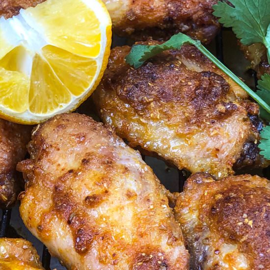 Masala Chicken Wings - Recipe photo by TheCurryMommy