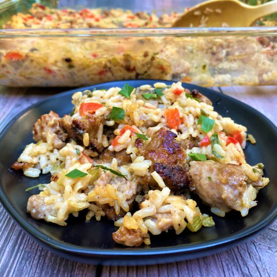 Sausage and Rice Casserole - Recipe photo by savorysaver