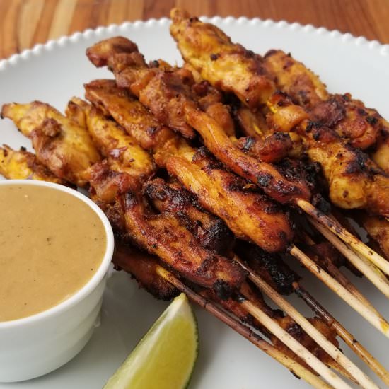 chicken satay - Recipe photo by amandacooksandstyles