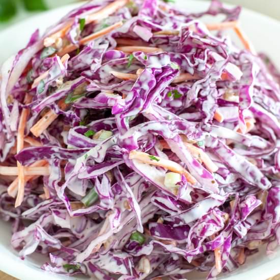 Red Cabbage Slaw - Recipe photo by foodlovinfamily