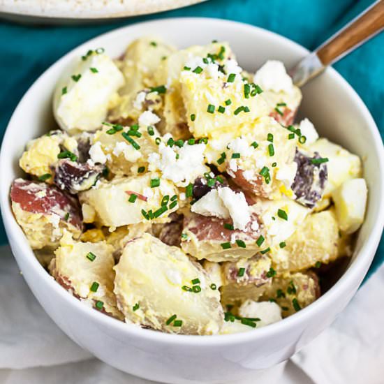 Mediterranean Potato Salad - Recipe photo by therusticfoodie