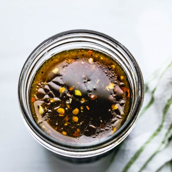 Bourbon Brown Sugar Marinade - Recipe photo by garlic and zest