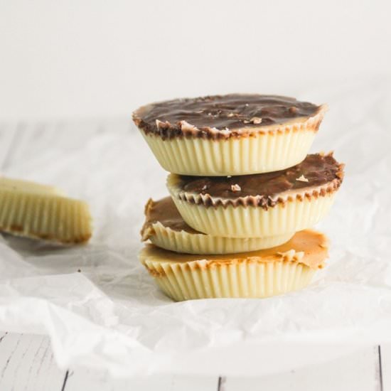 White Chocolate Peanut Butter Cups - Recipe photo by honestlyfitness