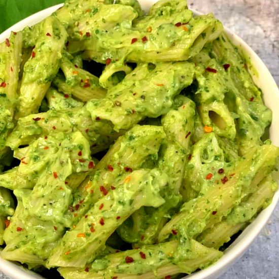 Creamy Avocado Pasta (Instant Pot) - Recipe photo by indianveggiedelight