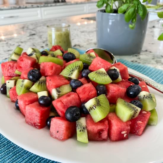 Watermelon and Berry Salad - Recipe photo by Encharted Cook