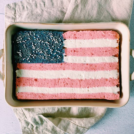 American Flag Cake - Recipe photo by thefigjar