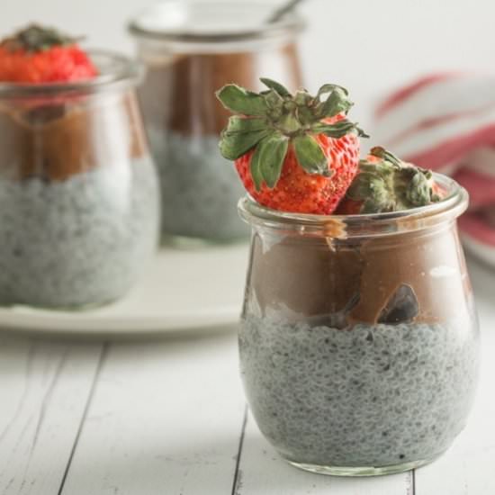 Healthy Chocolate Rose Pudding - Recipe photo by honestlyfitness