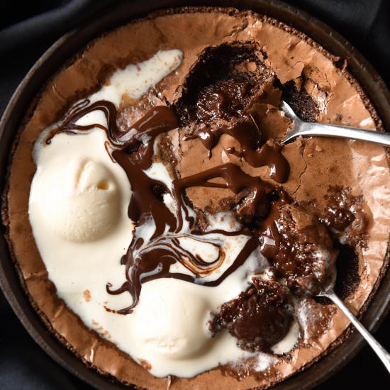 Small batch gluten free brownies - Recipe photo by georgeats