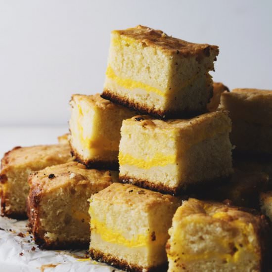 Mango Cheesecake Swirled Cake - Recipe photo by bakesalotlady