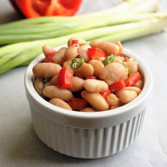 ATK's White Bean Salad - Recipe photo by MyRecipeReviews