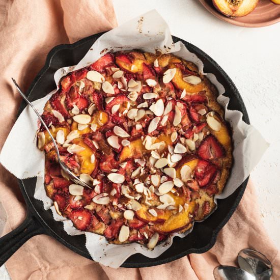 keto summer fruit cobbler - Recipe photo by StemandSpoon
