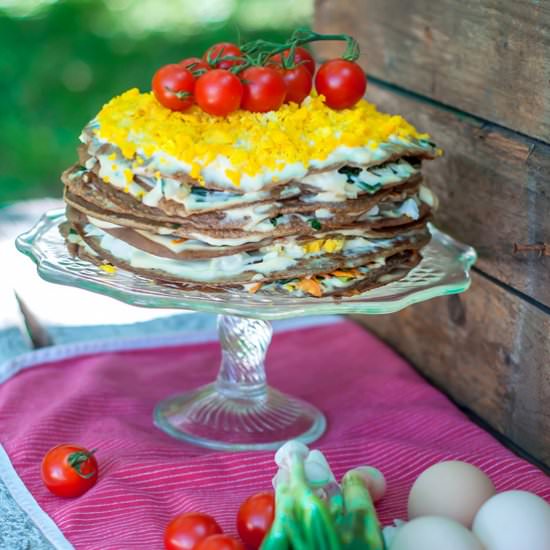 Liver cake - Recipe photo by lesyasha